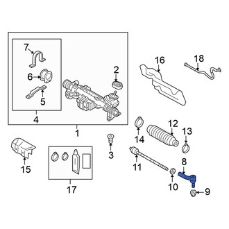 Volkswagen OE - Inner Steering Tie Rod End