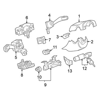 Volkswagen OE - Steering Column - Shroud, Switches & Levers