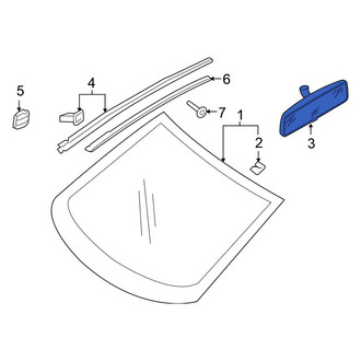 Volkswagen OE - Front Interior Rear View Mirror