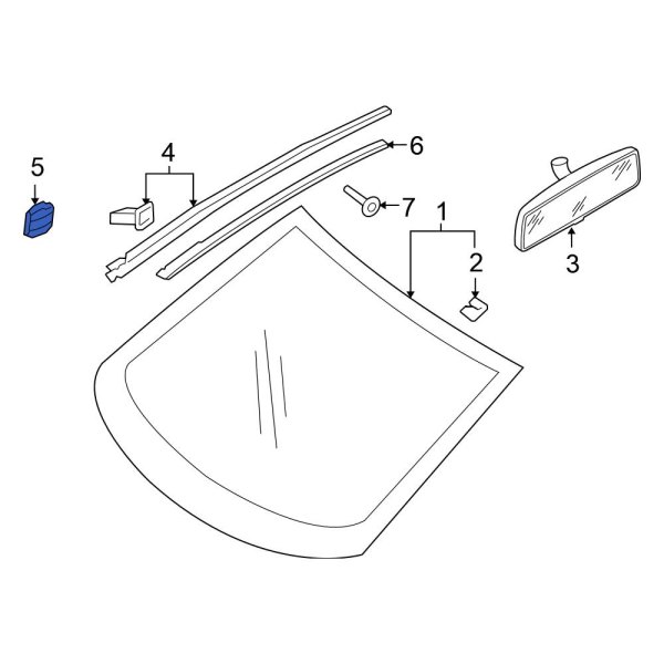 Windshield Molding Grommet