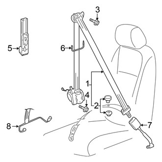 Volkswagen OE - Restraint Systems - Front Seat Belts
