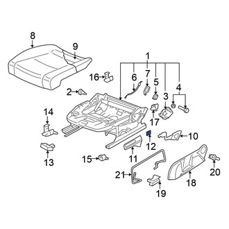 Volkswagen OE - Seat Back Recliner Adjustment Handle Clip