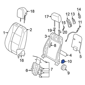 Volkswagen OE - Seat Back Recliner Adjustment Handle