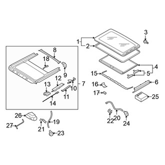 Volkswagen OE - Roof - Sunroof