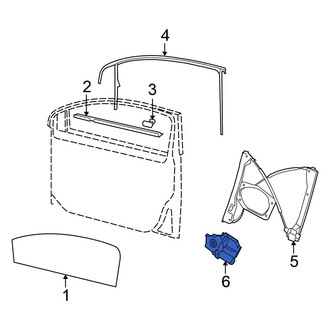 Volkswagen OE - Front Left Window Motor