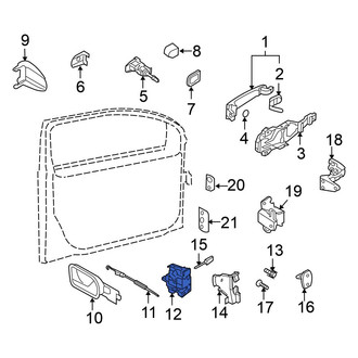 Volkswagen OE - Front Right Door Latch Assembly