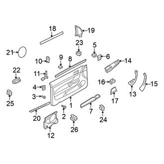 Volkswagen OE - Front Door - Interior Trim (2 Doors)