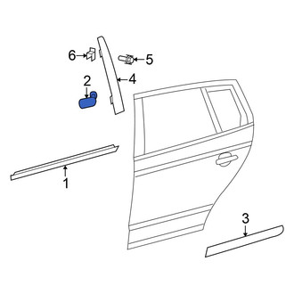 Volkswagen OE - Door Window Belt Weatherstrip Clip