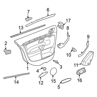 Volkswagen OE - Rear Door - Interior Trim (4 Doors)