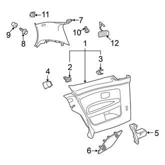 Volkswagen OE - Quarter Panel - Interior Trim (2 Doors)