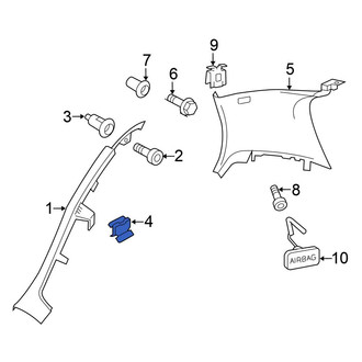 Volkswagen OE - Lower Body C-Pillar Trim Panel Clip