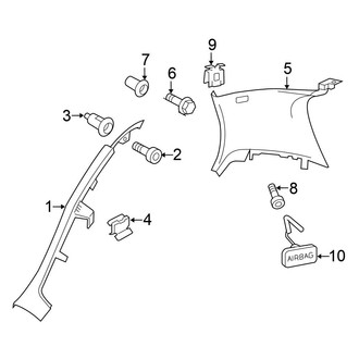 Volkswagen OE - Quarter Panel - Interior Trim (4 Doors)