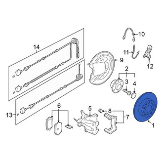 Volkswagen OE - Rear Disc Brake Rotor