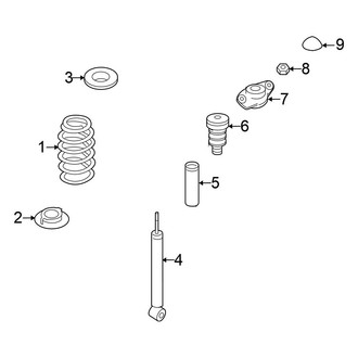 Volkswagen OE - Rear Suspension - Shocks & Components