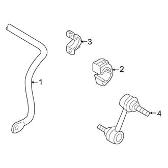 Volkswagen OE - Rear Suspension - Stabilizer Bar & Components