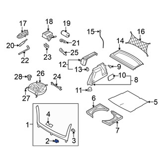 Volkswagen OE - Rear Body Panel Trim Panel Clip