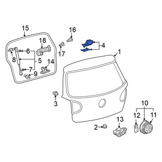 Volkswagen OE - Rear Right Liftgate Hinge