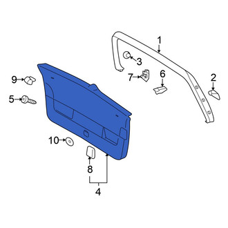 Volkswagen OE - Rear Liftgate Trim Cover