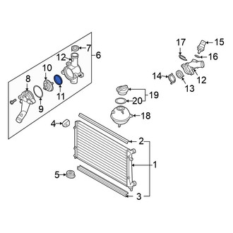 Volkswagen OE - Engine Coolant Thermostat Seal