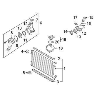 Volkswagen OE - Cooling - Radiator & Components