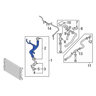 Volkswagen OE - Upper Radiator Coolant Hose