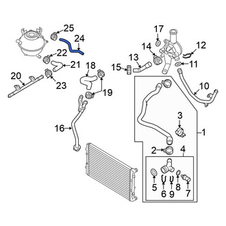 Volkswagen OE - Engine Coolant Overflow Hose