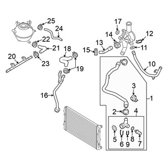 Volkswagen OE - Cooling - Hoses & Lines (Return)