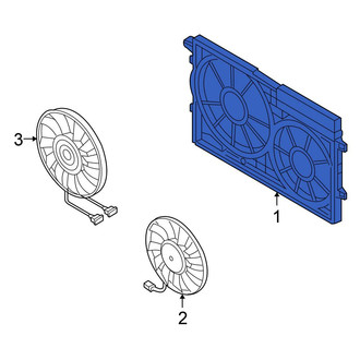 Volkswagen OE - Engine Cooling Fan Shroud