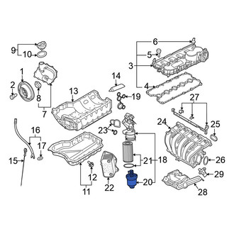 Volkswagen OE - Engine Oil Filter Housing Cover
