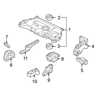Volkswagen OE - Engine / Transaxle - Engine & Transmission Mounting
