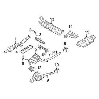 Volkswagen OE - Exhaust System - Exhaust Components (Federal and California)