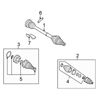 Volkswagen OE - Front Suspension - Drive Axles (Standard Tr)