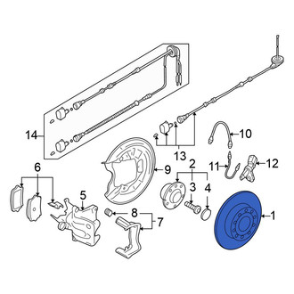 Volkswagen OE - Rear Disc Brake Rotor