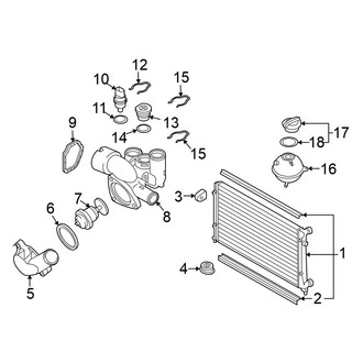 Volkswagen OE - Cooling - Radiator & Components
