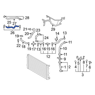 Volkswagen OE - Engine Coolant Reservoir Hose