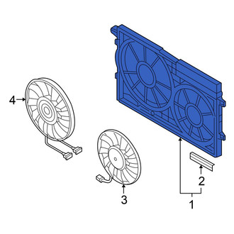Volkswagen OE - Engine Cooling Fan Shroud