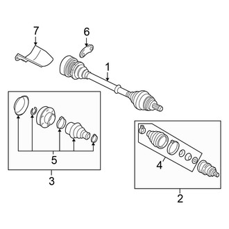 Volkswagen OE - Front Suspension - Drive Axles