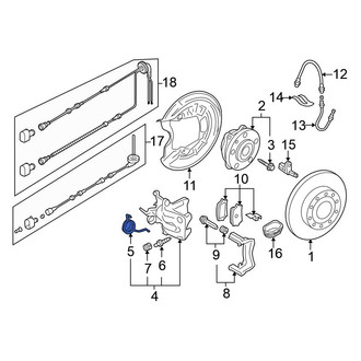 Volkswagen OE - Rear Right Parking Brake Lever Return Spring