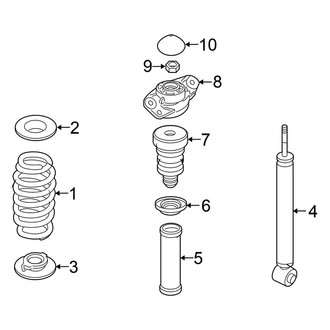 Volkswagen OE - Rear Suspension - Shocks & Components