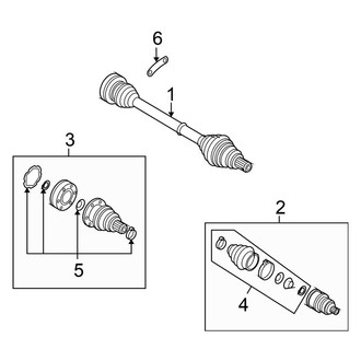 Volkswagen OE - Rear Suspension - Drive Axles