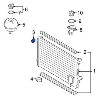 Volkswagen OE - Radiator Mount Bracket