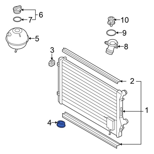 Radiator Mount Bracket