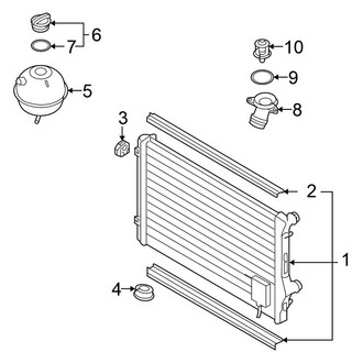 Volkswagen OE - Cooling - Radiator & Components