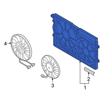 Volkswagen OE - Engine Cooling Fan Shroud