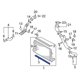 Volkswagen OE - Lower Intercooler Seal