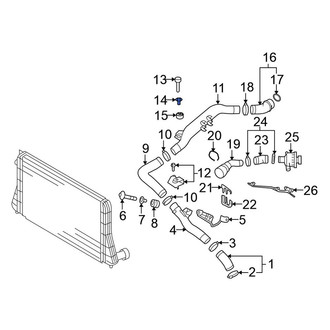 Volkswagen OE - Intercooler Pipe Hardware Kit