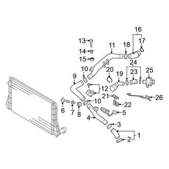 Volkswagen OE - Cooling - Intercooler (Rear Components)