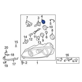 Volkswagen OE - Headlight Retaining Ring