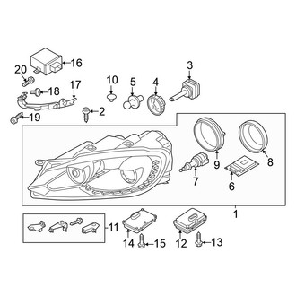 Volkswagen OE - Front Lamps - Headlamps (With Directional Beam)