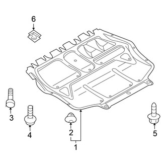 Volkswagen OE - Radiator Support - Splash Shields